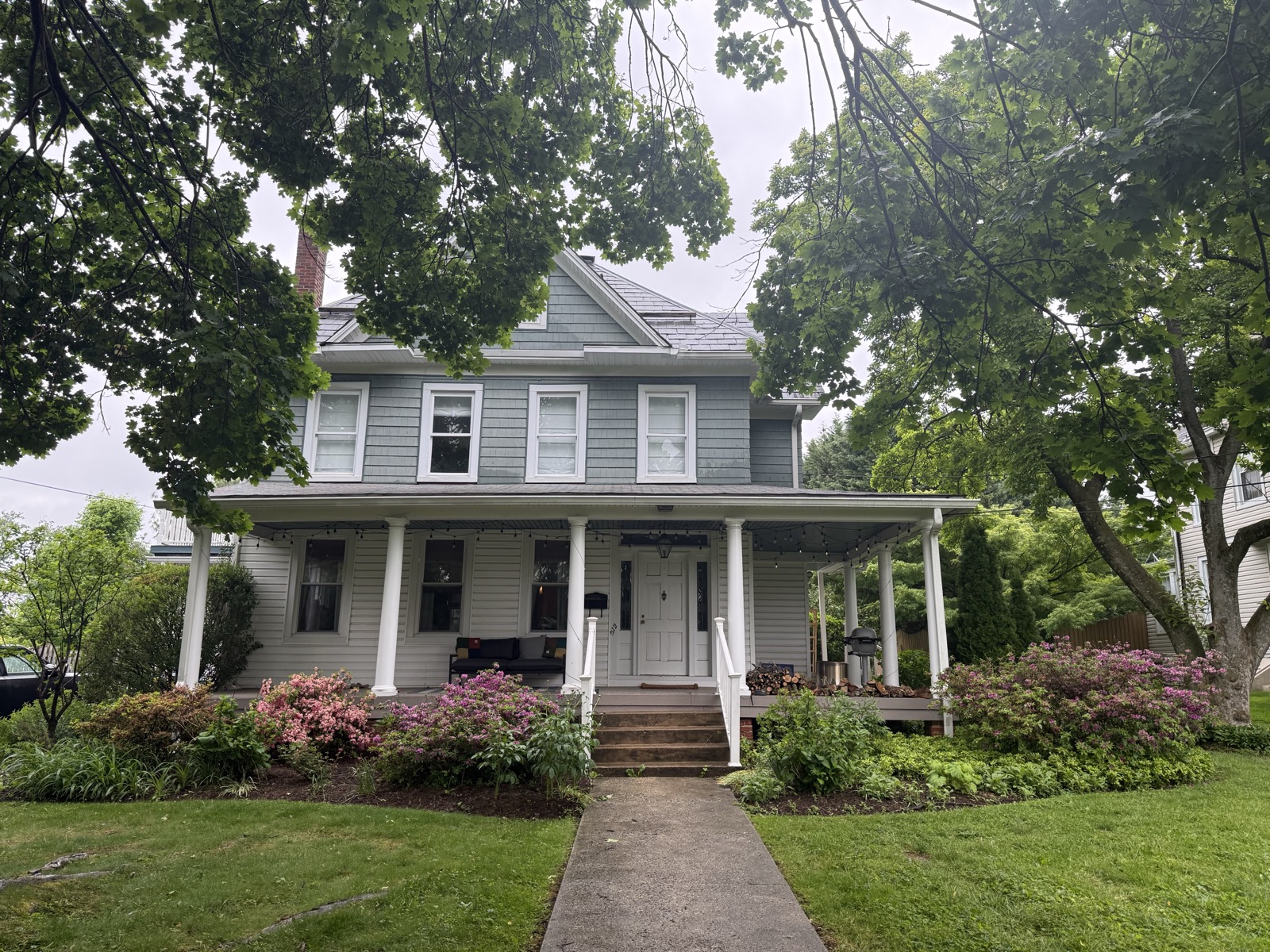 512 W Chesapeake Ave Towson MD 21204 — historic 6-bedroom home with wraparound porch in West Towson, Baltimore County Maryland